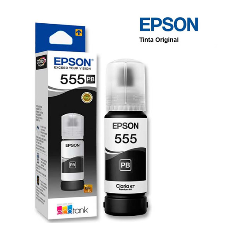 Tinta Epson (555) T555120-AL, Negro 70ml.
