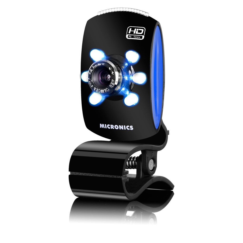 Camara Web con Microfono LED Azul Micronics Othelo W360