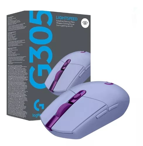 Mouse Gamer Logitech G305 LIGTHSPEED, Inalambrico, Lila.