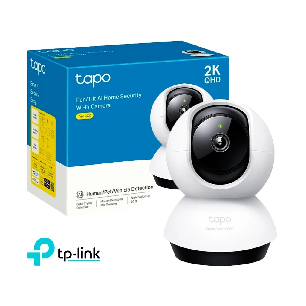 Camara de Seguridad Tp-Link, Wifi, Tapo-C220, 2K QHD