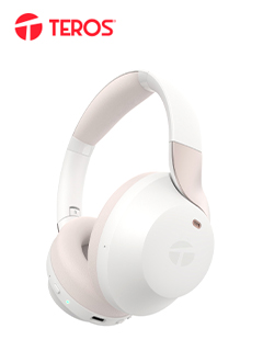 Audífono inalámbrico ANC TEROS TE-8033WP (HEADSET), blanco