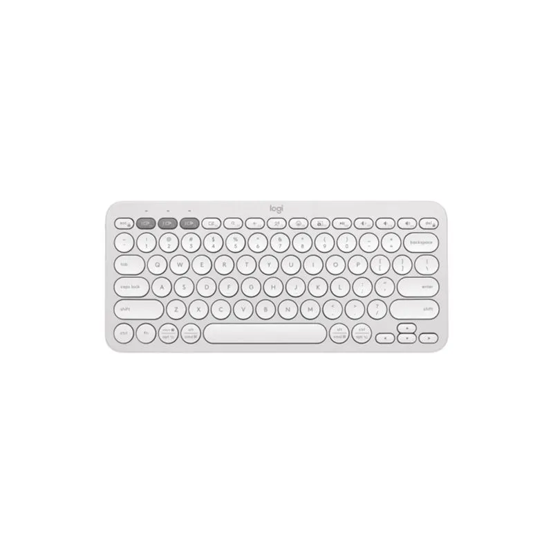 Teclado Inalambrico Logitech Pebble 2 K380S Bluetooth/Wifi Sp White.
