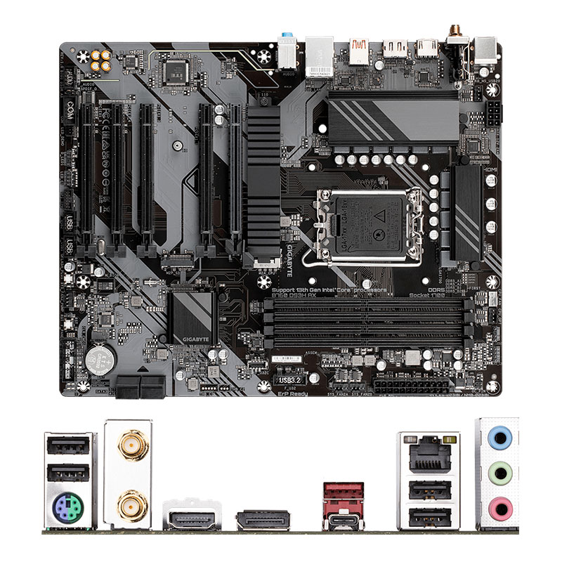 Motherboard Gigabyte B760 DS3H AX, Chipset Intel B760, LGA1700, ATX