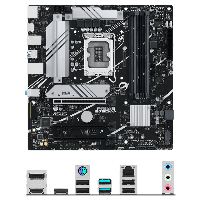 Motherboard ASUS PRIME B760M-A-CSM, Chipset Intel B760, LGA1700, Micro ATX, DDR5.