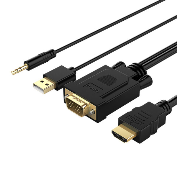 Cable VGA a HDMI Audio+Power KNT-1317