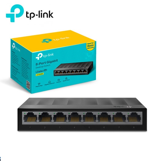 Switch Tp-Link  LS1008G, 8 Puertos Gigabit, 10/100/1000Mbps.