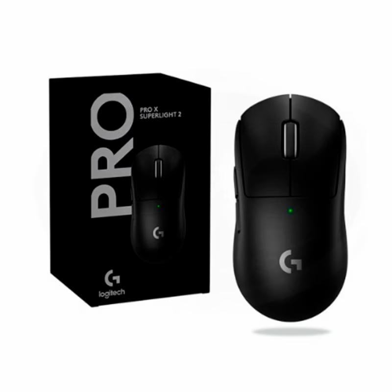 Mouse Logitech Gamer G PRO X SUPERLIGHT 2 Wireless  LIGHTSPEED/LIGHTFOR, Negro.