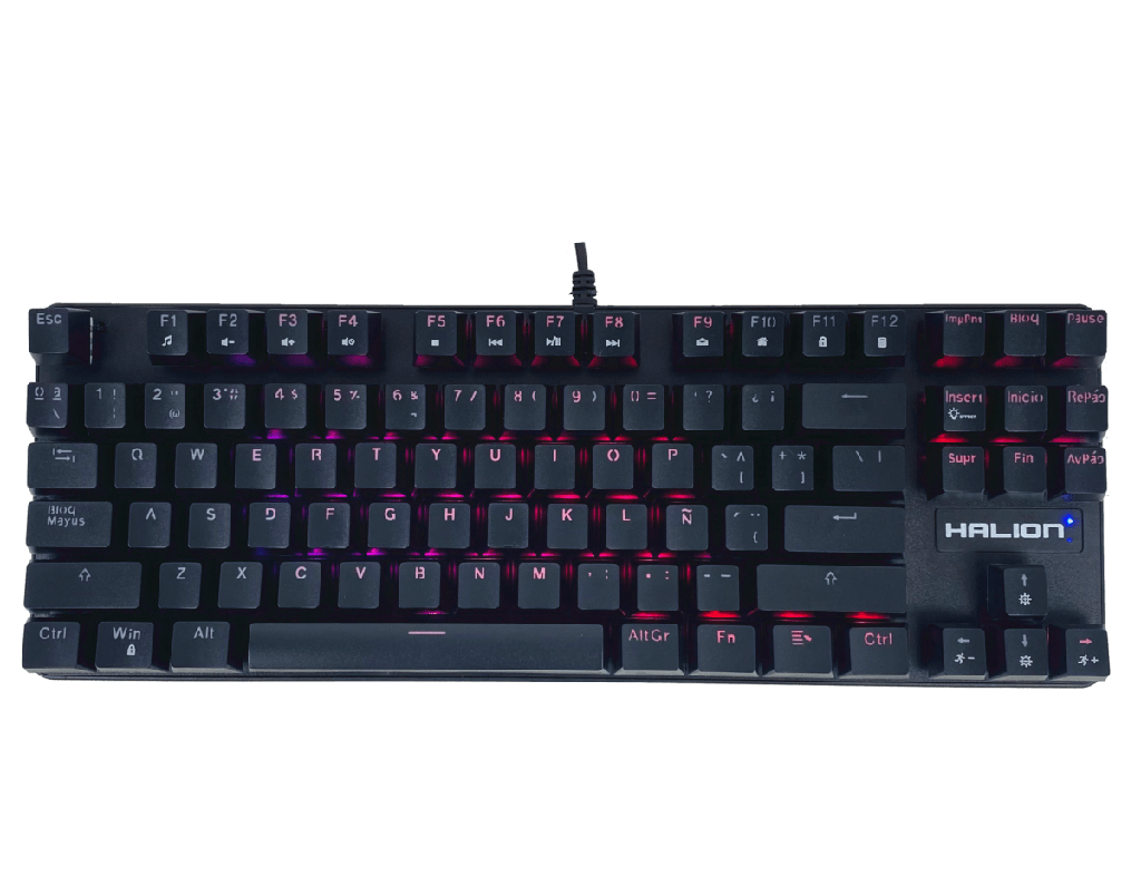 Teclado Mecanico Gamer Halion Clipper HA-KG848 87keys, RGB.