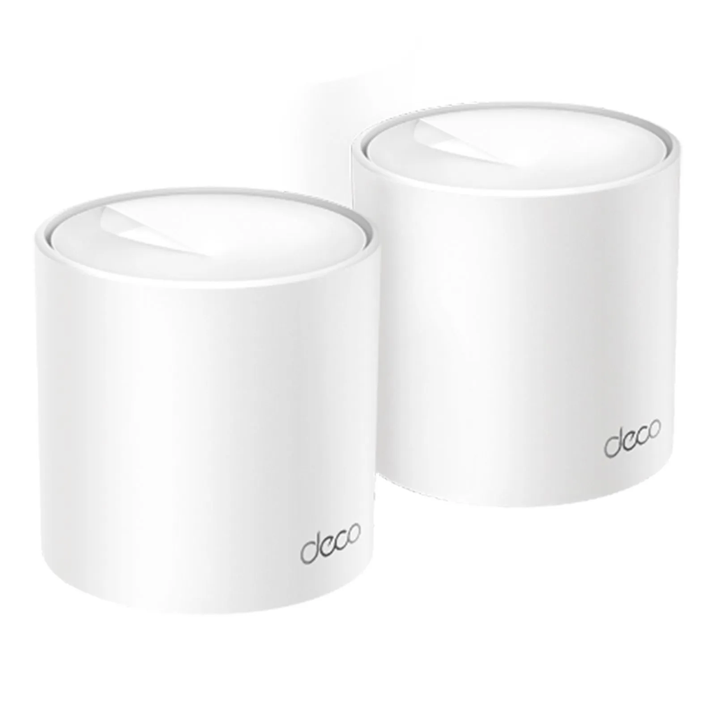 Sistema Mesh TP-Link Deco X10 AX1500 WiFi 6, 1201 Mbps en 5GHz y 300 Mbps en 2.4 GHz, 2 puertos gigabit LAN, cobertura 360m2, blanco