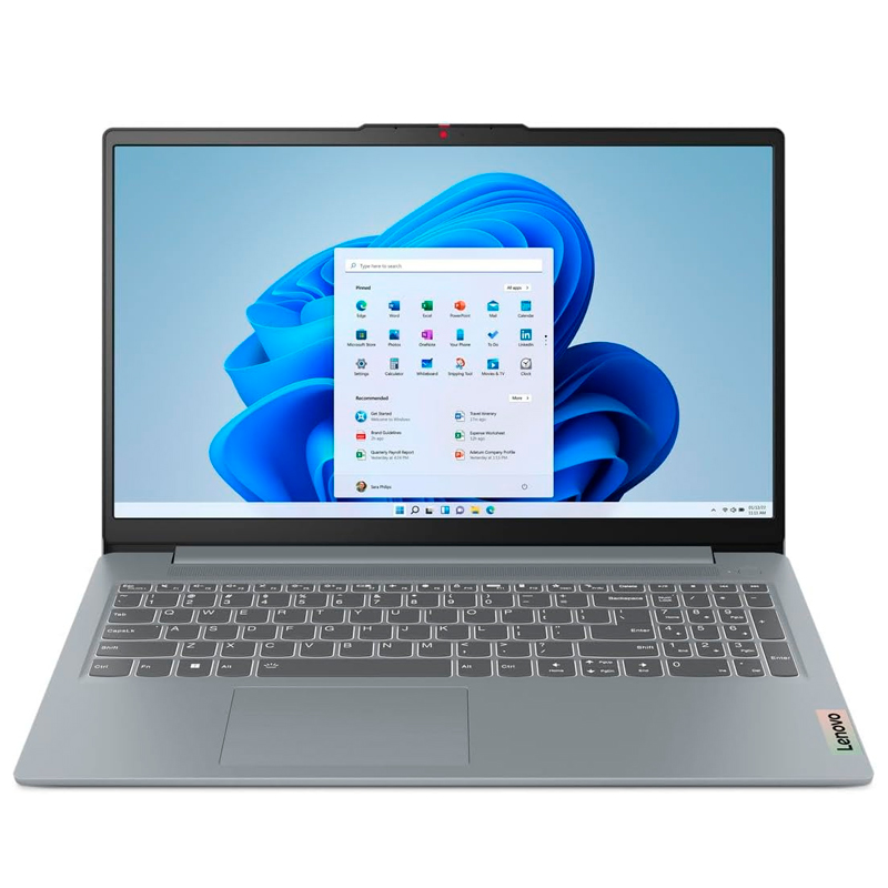 Laptop Lenovo IdeaPad Slim 3, 15.6" FHD TN, Core i5-1335U 1.3/4.6GHz, Ram 16GB LPDDR5, 512GB SSD M.2 2242 PCIe 4.0x4 NVMe, Video Integrado Intel Iris Xe Graphics.