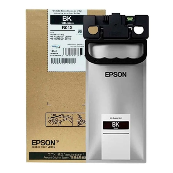Tinta Epson Original en Bolsa R04X WF-C5710 — Negro