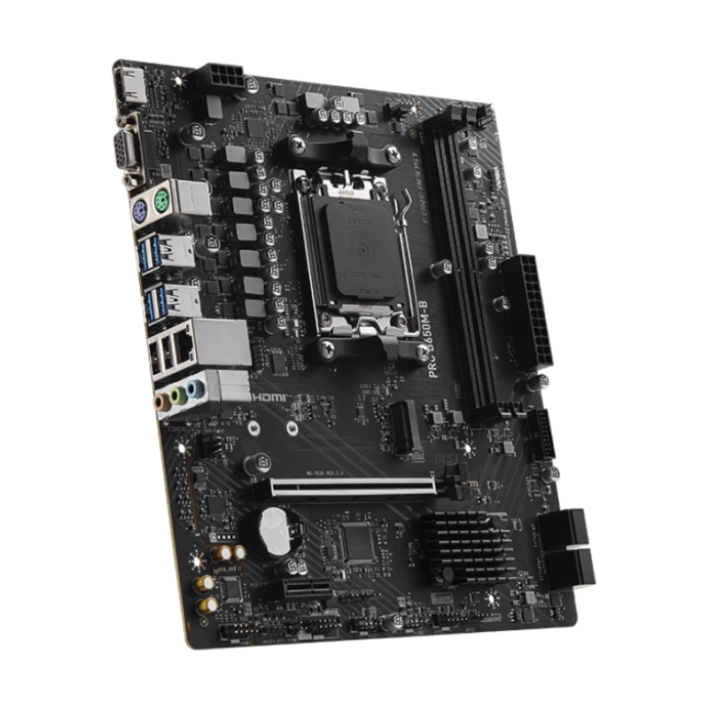 Motherboard MSI PRO B650M-B, Chipset AMD B650, Socket AMD AM5, mATX