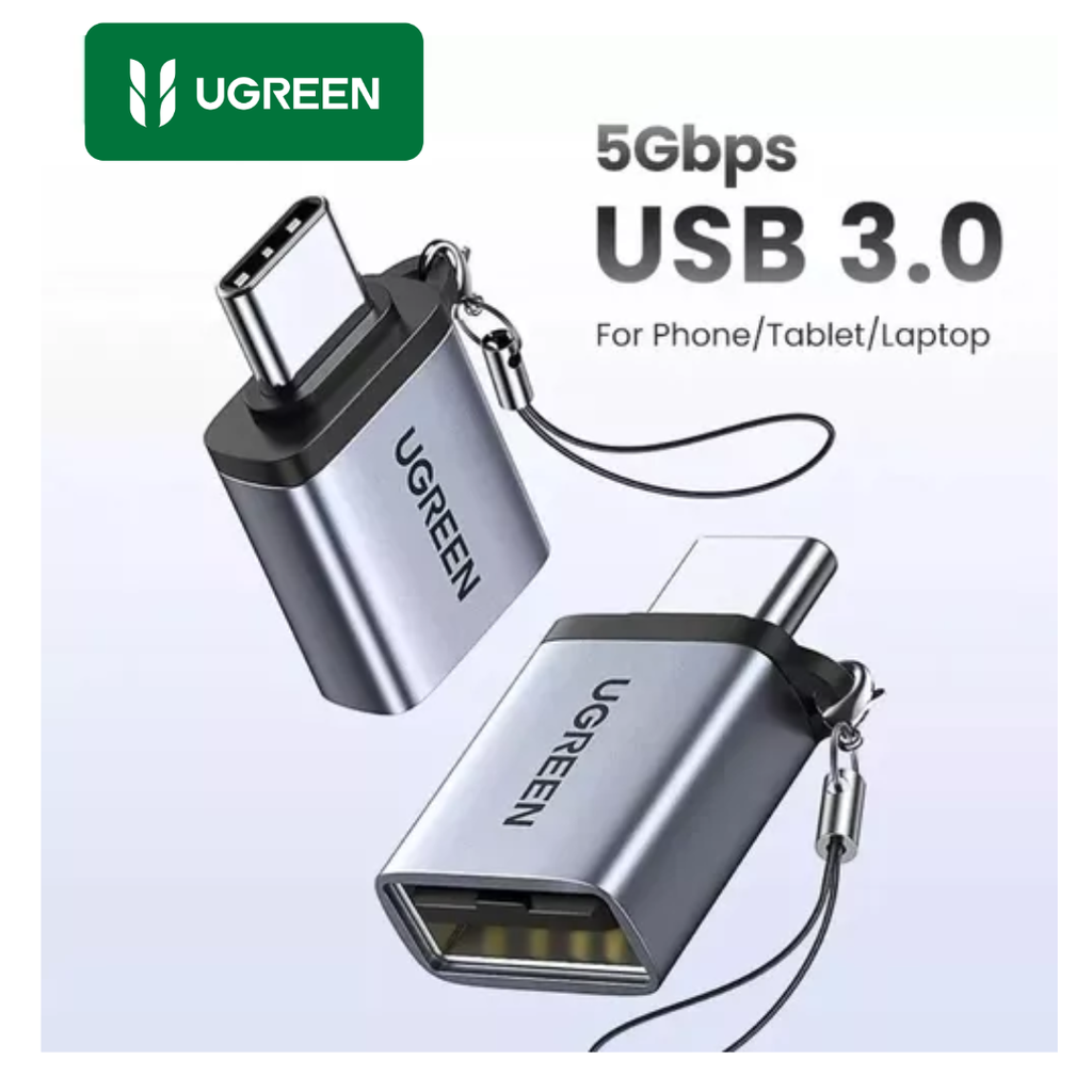 Adaptador UGREEN OTG Tipo C a USB 3.0 para Macbook , Laptop, Notebook Celulares, US270.