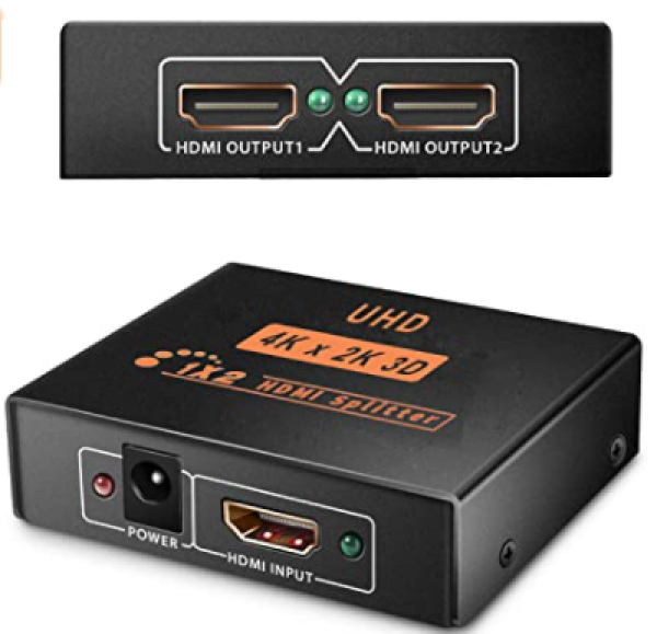 HDMI Splitter 2160P, 1X2Puertos KNT-1085.