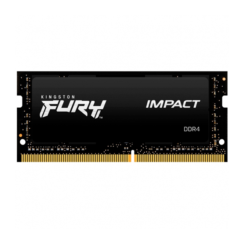Memoria SODIMM Kingston Fury Impact, 8GB, DDR4, 3200 MHz, PC4-25600, CL20, 1.2V.