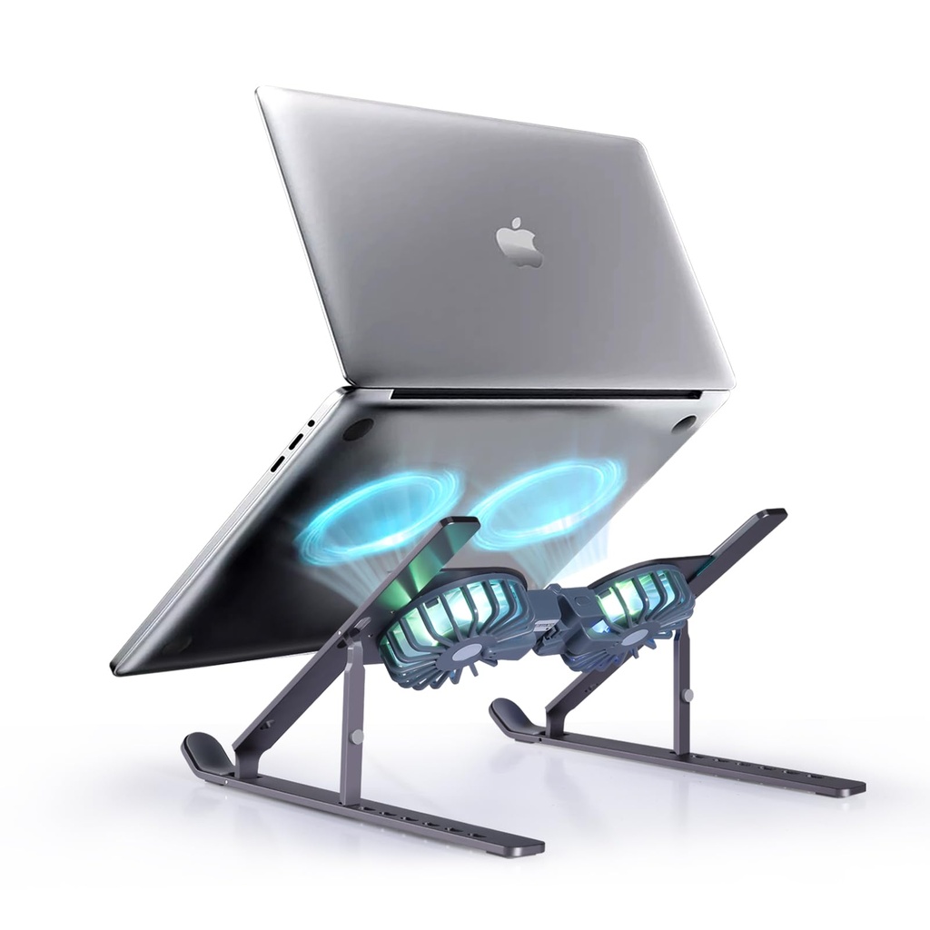 Cooler Externo Soporte para Laptop Plegable RGB 3 Velocidades 
