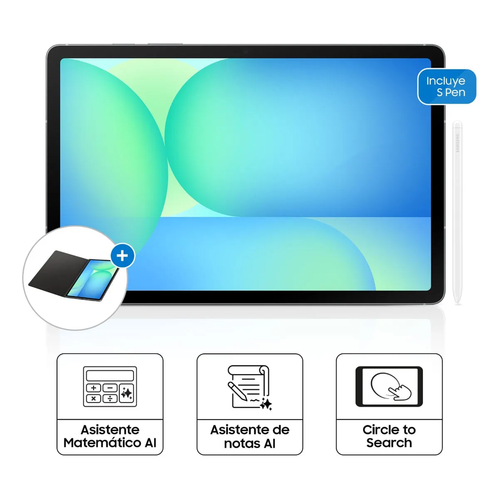 Tablet Samsung Galaxy Tab S10 FE 10.9", Exynos 1580 2.91Ghz, Ram 8GB, Almacenamiento 128GB With S Pen, GRAY.