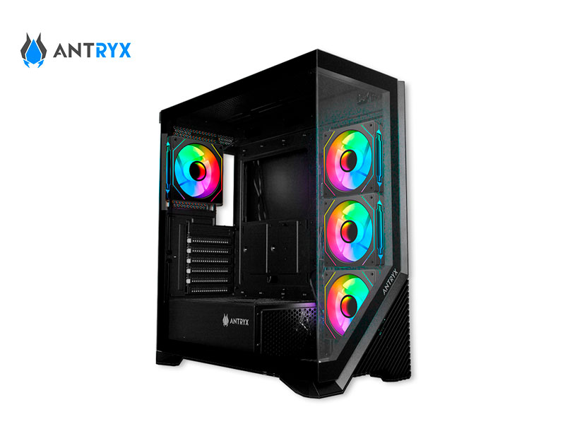 Case Antryx FX 650 ARGB FAN X4 Black/Vidrio Templado