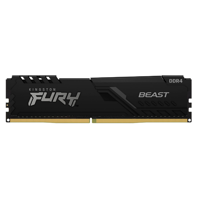 Memoria Ram Kingston Fury Beast, 8GB, DDR4-3200MHz, PC4-25600, CL16, 1.35V, 288-Pines, XMP 2.0