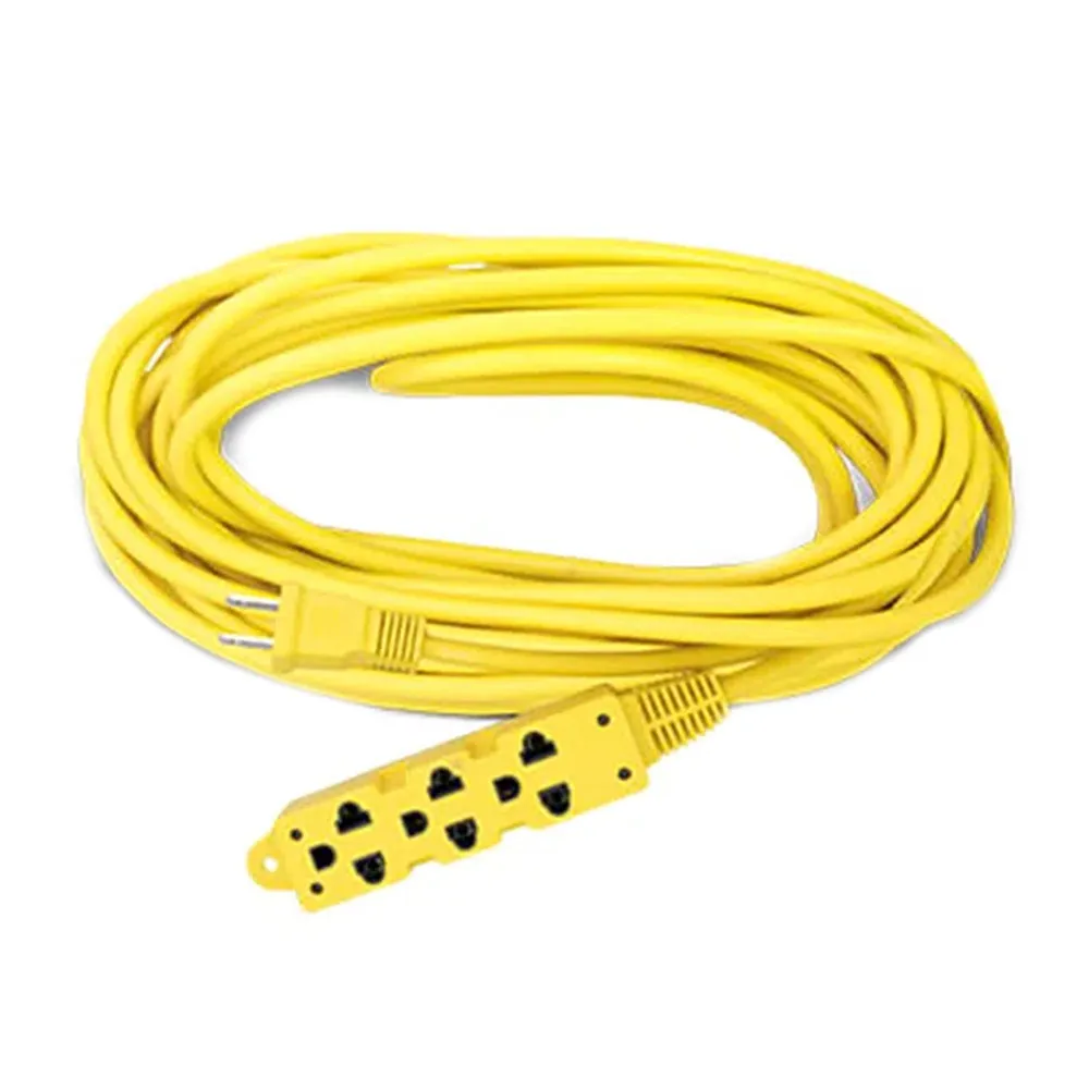 Extension de Corriente 220V 3 Tomas 10M Amarillo