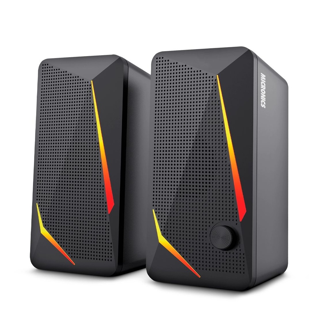 Parlante Micronics Challenger MIC S313 2.0 RGB 2.5"  