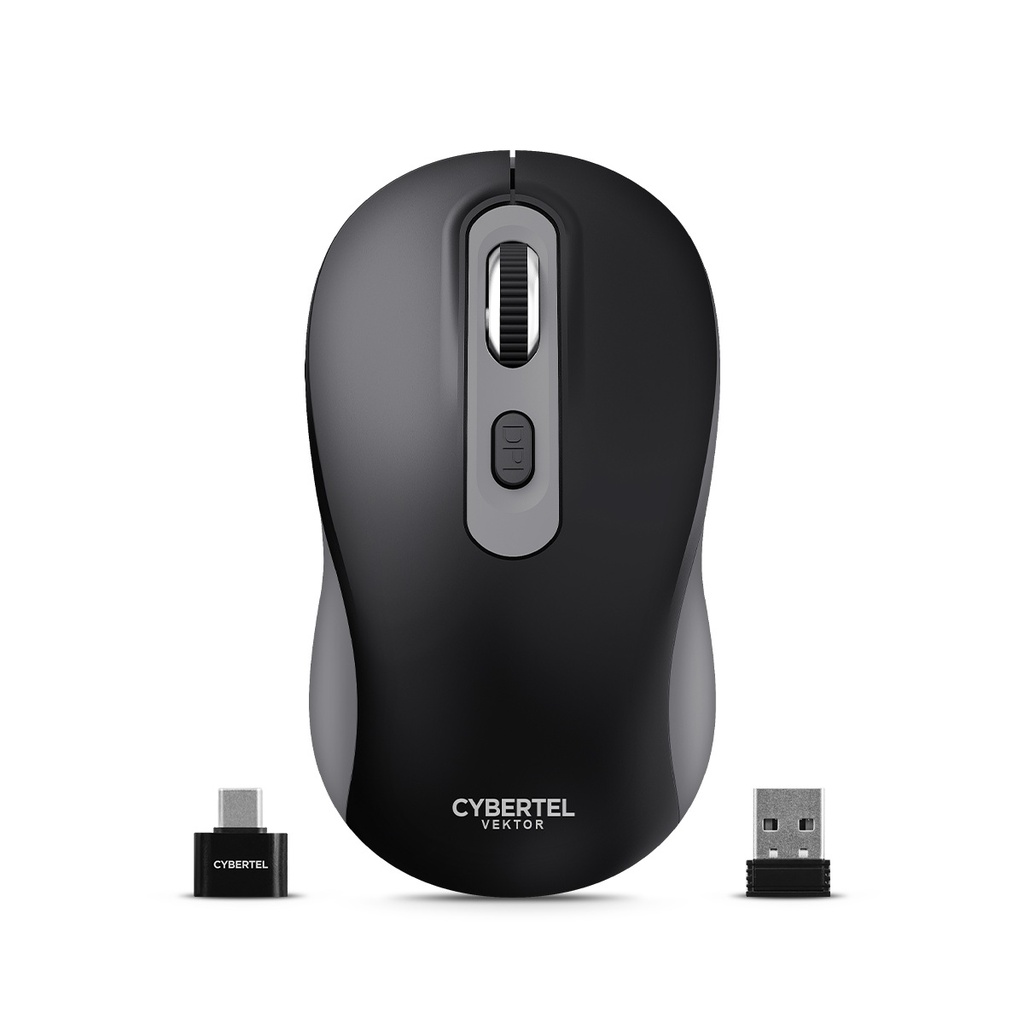 Mouse Cyberte Vektor CYB M708-3m BT, Wifi, Recargable, Black.