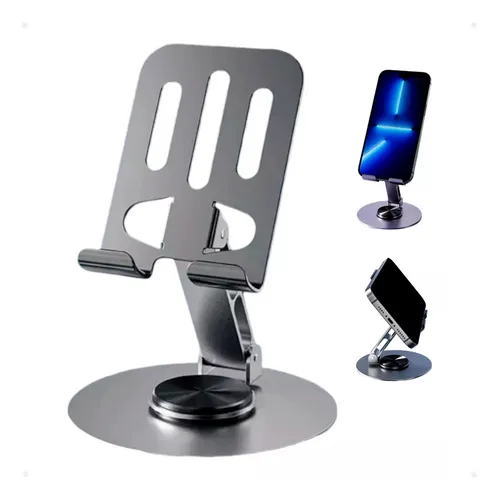 Soporte Aluminio de Celular Giratorio 360°