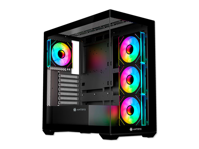 Case Antryx FX 750 ARGB FAN X4 Black/Vidrio Templado