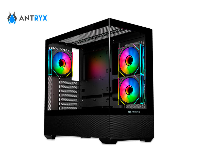 Case Antryx FX 740 ARGB FAN X3 USB TIPO-C BTF Negro