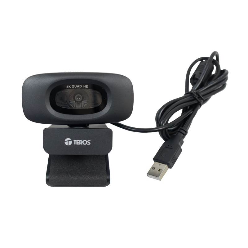 Camara Web TEROS TE-9073N, 4K, micrófono incorporado, USB 2.0