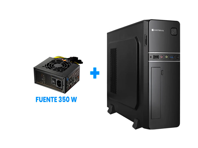 Case Antryx Xtreme Slim XS-110 + Fuente 350W Black