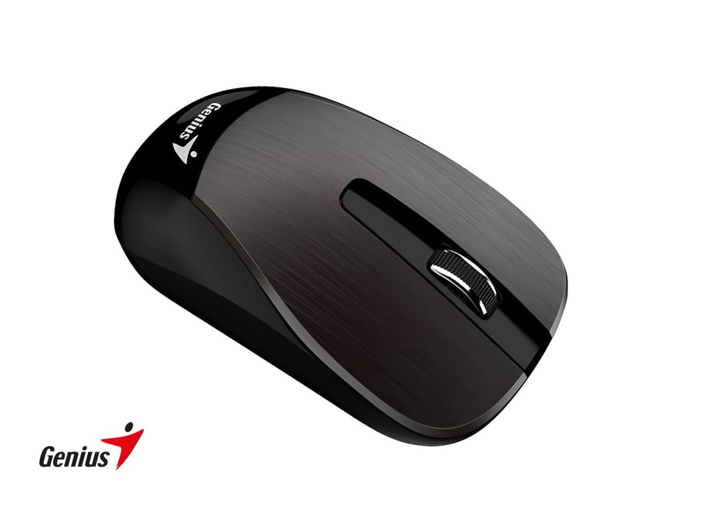Mouse Inalambrico Genius ECO-8015 Chocolate Recargable. 