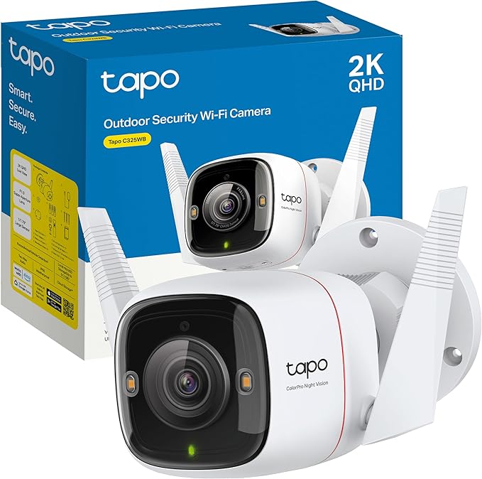 Camara TP-LINK TAPO C320WS WiFi 2K para exteriores, QHD 4MP, IP66