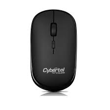 Mouse Inalambrico Cybertel Cyclone3 CYB M500+-3m, Wifi, Recargable, Negro.