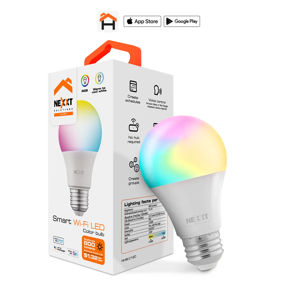 Foco Led Inteligente NEXXT CON LUZ RGB