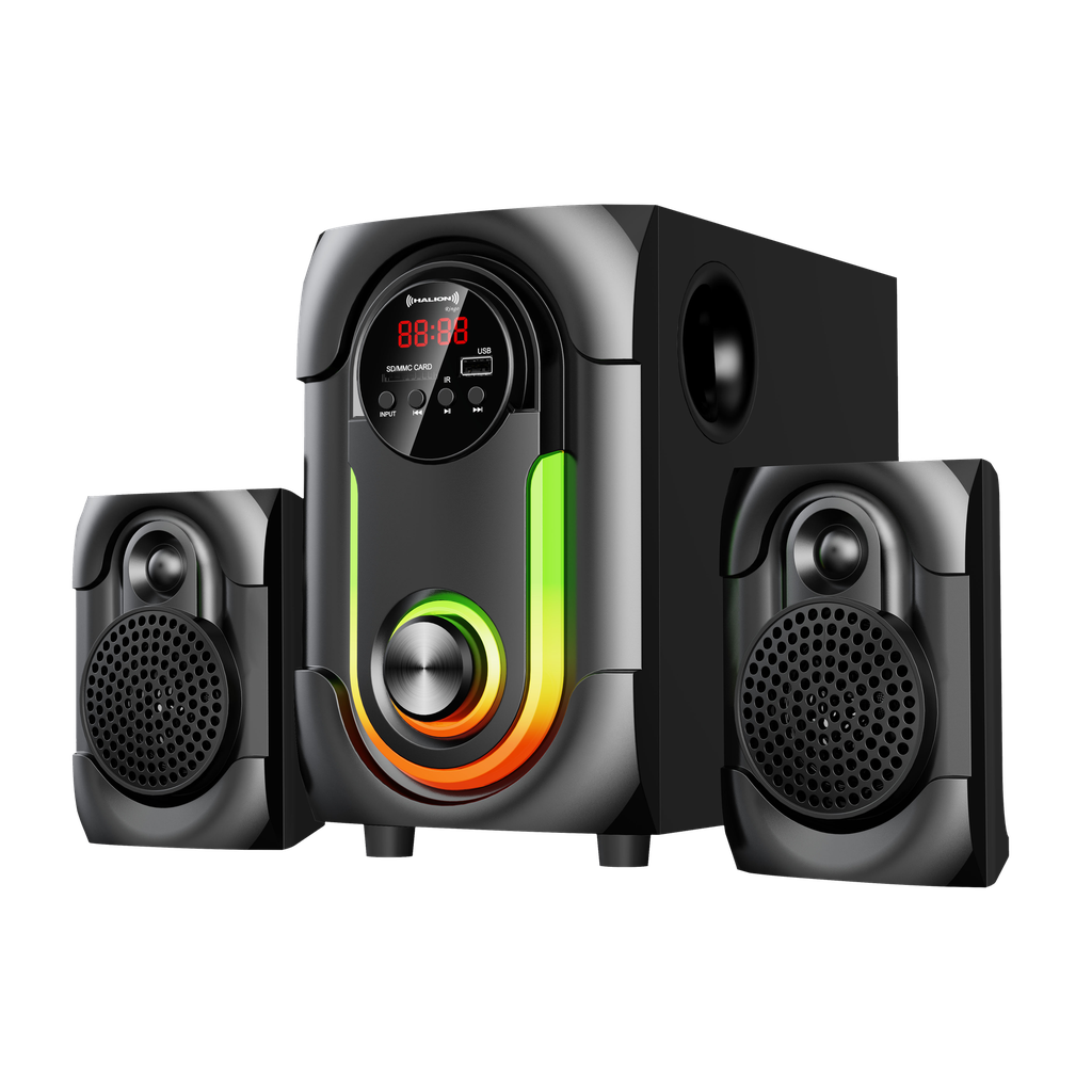 Parlante Halion RINGO HA-K42, 2.1, 80w, USB/SD/BT/FM 