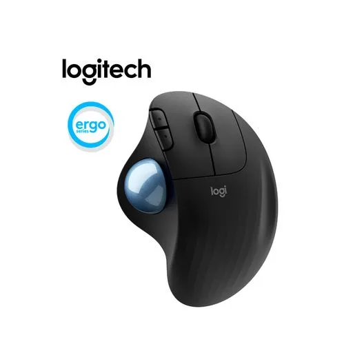 Mouse Inalambrico Logitech ERGO M575S Silent, Bluetooth, Negro.