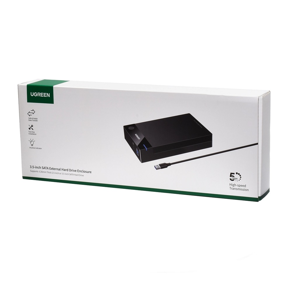 CASE ADAPTADOR DISCO DURO SATA A USB 3.0 SEGUN EE.TT - UGREEN