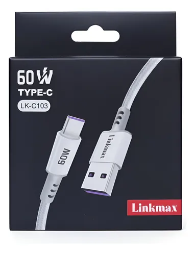 Cable de Carga Linkmax LK-C102 Tipo C a Tipo C 60W