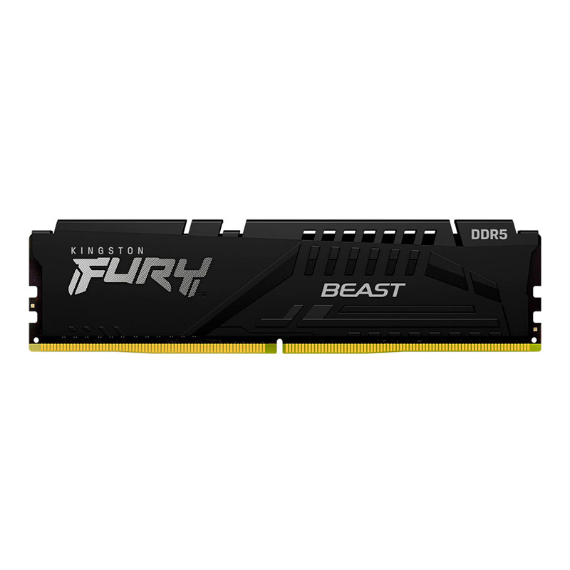 Memoria Kingston Fury Beast BLACK, 32GB DDR5-5200 MT/s, PC5-41600, CL40, 1.25V.