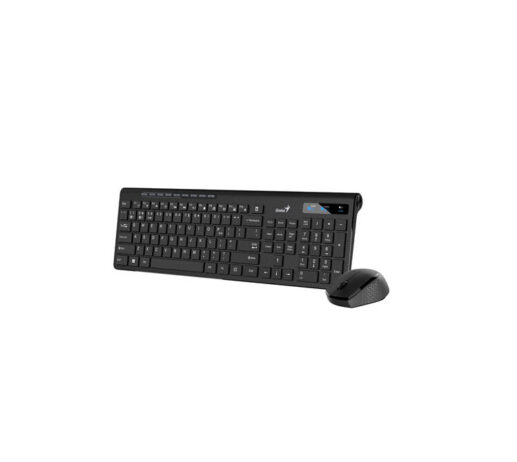 Combo 2 En Uno Genius Inalambrico Slimstar 8230 Teclado, Mouse, BT/2.4G, Multimedia, Negro