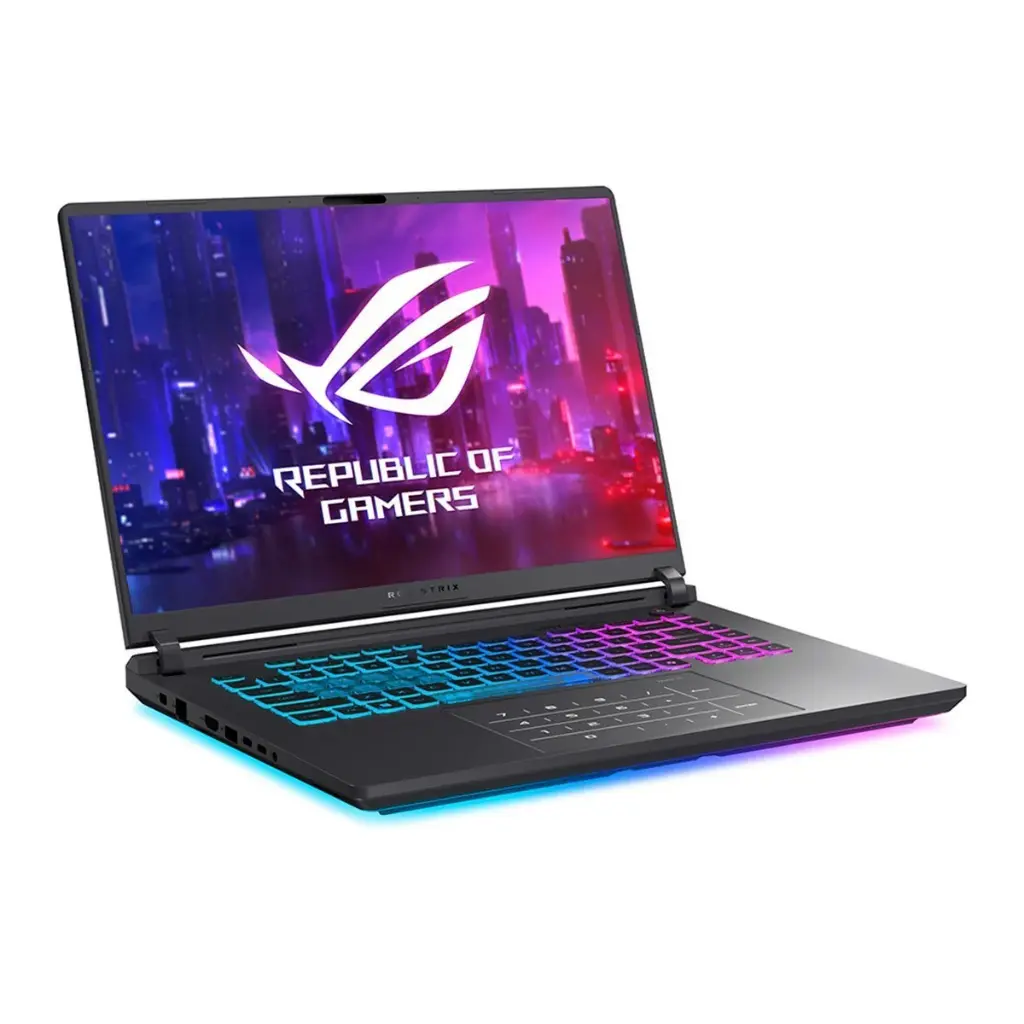 Laptop ASUS ROG Strix G16 G615LM-RV015W, 16" FHD IPS, Intel Core Ultra 9 275HX hasta 5.5GHz, Ram 16GB DDR5, Disco SSD 1TB, RTX 5060 8GB, Windows 11 Home.