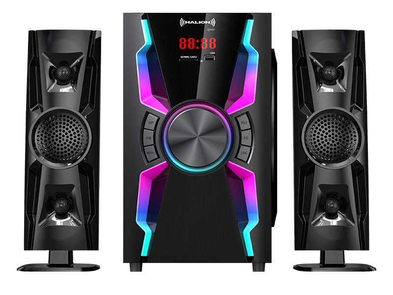 Parlante Halion Spider HA-F55 150W 6.5 RGB 2.1