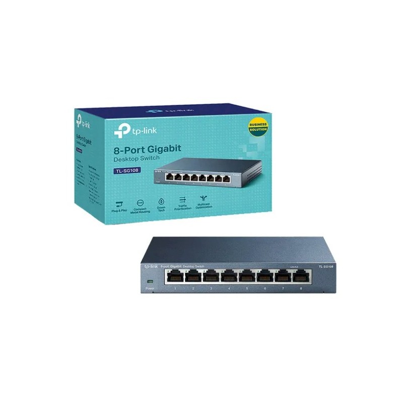 Switch TP-LINK LS108G 8-Puertos 10/100/1000Mbps
