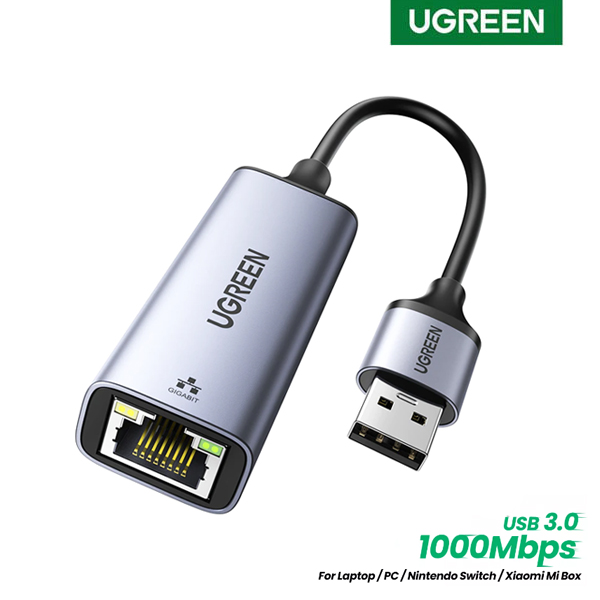 Adaptador UGREEN USB 3.0 a Ethernet RJ45 CM209