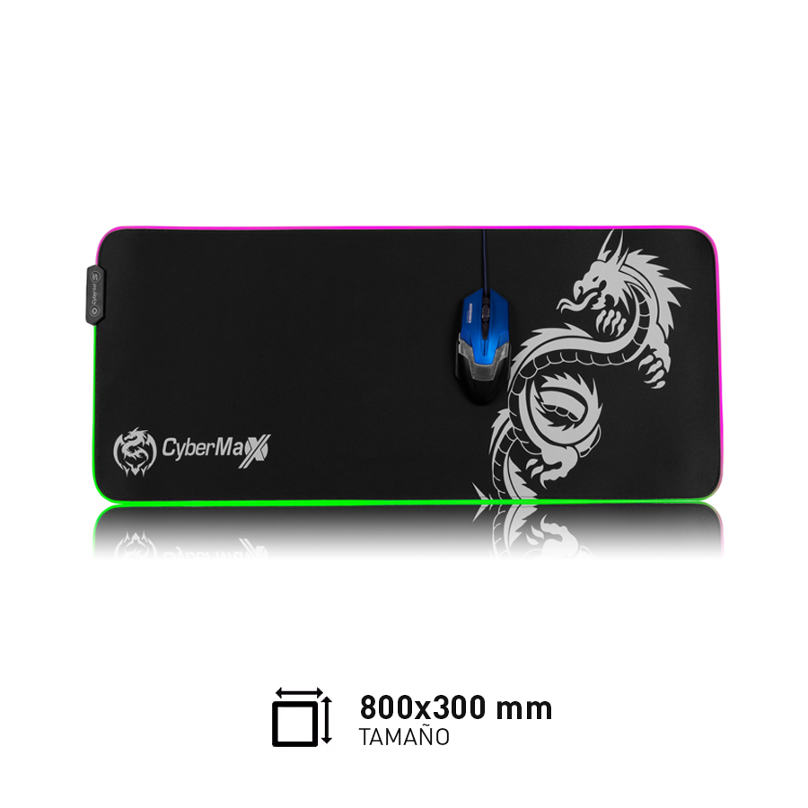 Pad Mouse Cybermax CBX FX108, RGB, Enrollable.