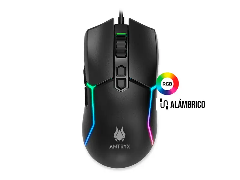 Mouse Gaming Antryx M770 RGB DPI 12800