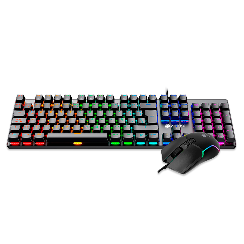 Kit Gaming Teclado Mecanico + Mouse Antryx GC-3500, BK, Switch Red.