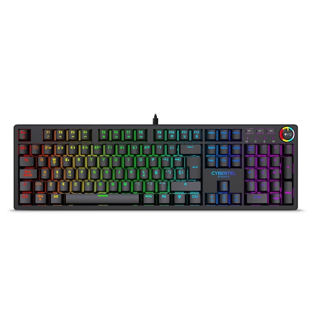 Teclado Mecanico Cybertel Striker CBX K1000 RGB