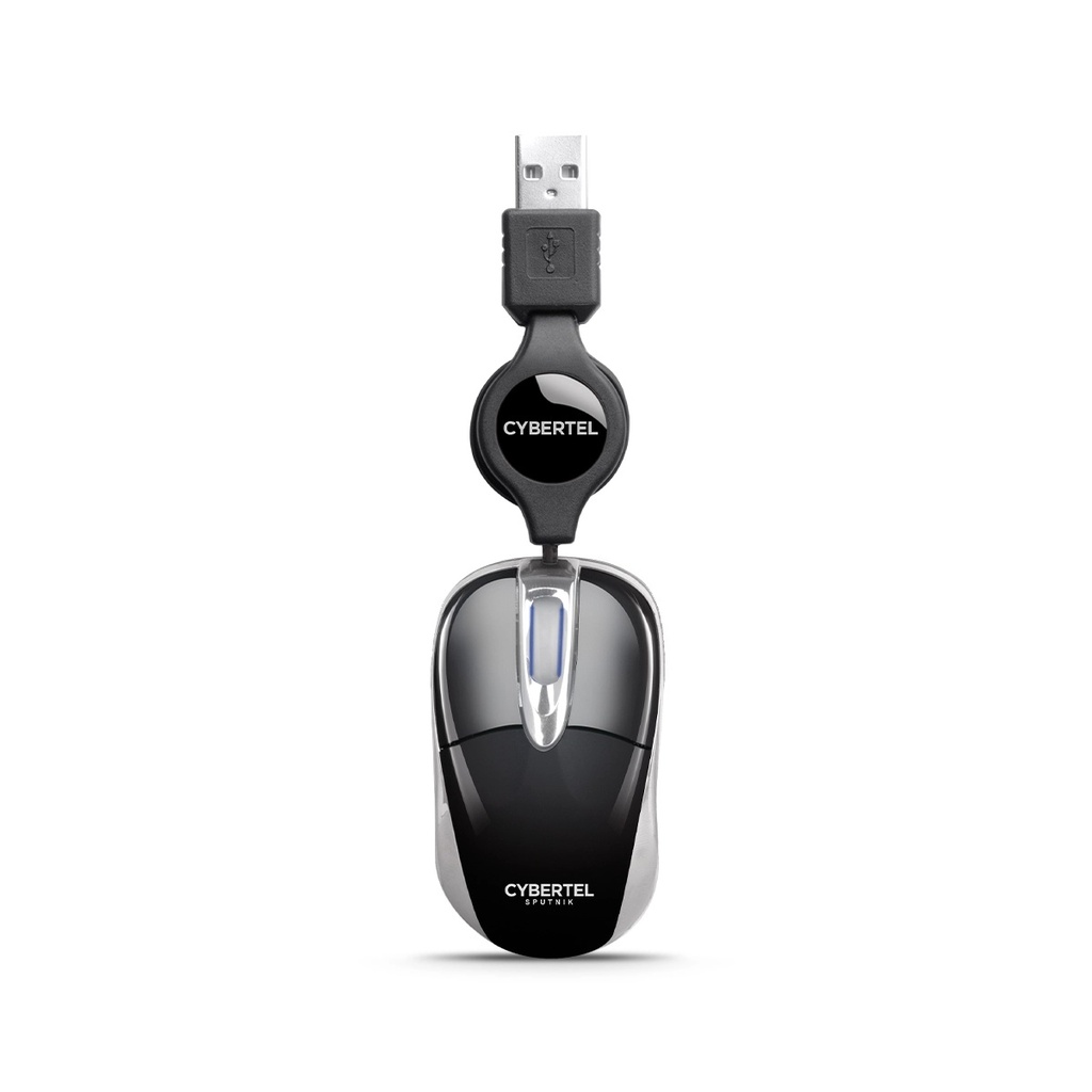 Mouse Cybertel Sputnik CYB M204S 1000dpi, Negro. 